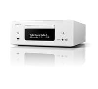 Denon RCD-N12DAB Sistema Hi-Fi Compatto, Amplificatore Hifi, CD, Radio Internet, Streaming Musicale, Heos Multiroom, BT e Wlan, Airplay 2, Compatibile Alexa, 2 Ingressi TV Ottici, Radio, Bianco