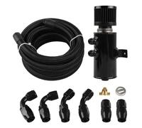 Densieg Catch Can 10AN - Caraffa per olio in nylon intrecciato in alluminio, 750 ml, set di montaggio per turbo, tuning e sport motoristici