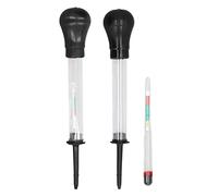 Densimetro Batteria Auto 2 Pezzi Kit Misuratore Densità Elettrolito 1.100-1.300 Strumento Preciso per Manutenzione Officina Meccanica