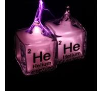 densità del cubo, 1 cubo di vetro di gas raro, cubo di elementi idrogeno, azoto, ossigeno, elio, neon, argon, kripton, xeno(Helium He)