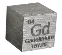 densità del cubo, Cubi di elementi da 10 mm - Collezione della tavola periodica degli elementi - Metalli delle terre rare(Gadolinium Gd)