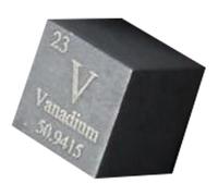 densità del cubo, Cubi di elementi da 10 mm - Collezione della tavola periodica degli elementi - Metalli delle terre rare(Vanadium V)