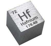 densità del cubo, Cubi di elementi da 10 mm - Collezione della tavola periodica degli elementi - Metalli delle terre rare(Hafnium Hf)