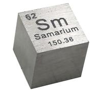 densità del cubo, Cubi di elementi da 10 mm - Collezione della tavola periodica degli elementi - Metalli delle terre rare(Samarium Sm)