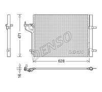 DENSO Condensatore Aria Condizionata Con Essicatore per Ford C-Max II Dxa / CB7