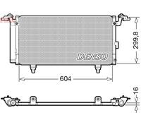 DENSO Condensatore Aria Condizionata Con Essicatore per Subaru Legacy V Station