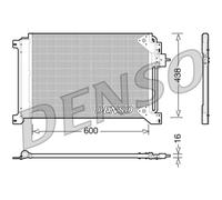 DENSO Condensatore Aria Condizionata Radiatore Clima Alluminio DCN12004