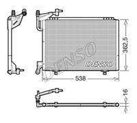 DENSO Condensatore Clima Per Ford Fiesta VI B-Max 1.0 EcoBoost