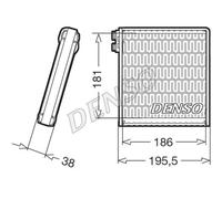 DENSO Condensatore Climatizzatore Adatto Per Fiat Ducato Bus 250 290