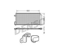 DENSO DCN13110 Condensatore, Climatizzatore per ABARTH,ALFA ROMEO,FIAT,LANCIA,OP