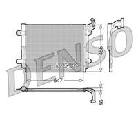 DENSO DCN32062 Condensatore climatizzatore per VW TIGUAN (5N) con essiccatore