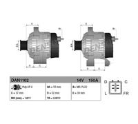DENSO Dinamo Generatore Alternatore 150A 14V per KIA Sportage SL Sorento II XM