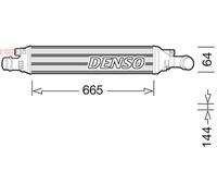 Radiatore intercooler DIT02036 DENSO per AUDI Q3
