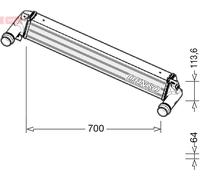 DENSO DIT06010 Intercooler per JEEP