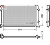 Radiatore, raffreddamento motore DENSO DRM02014