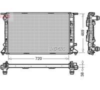 DENSO DRM02024 Radiatore, Raffreddamento motore per AUDI