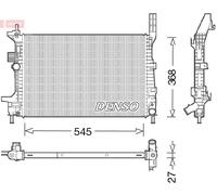 DENSO DRM10029 Radiatore, Raffreddamento motore per FORD