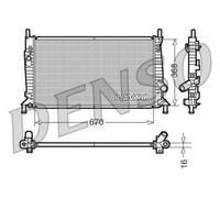 DENSO DRM10075 Radiatore, Raffreddamento motore per FORD,MAZDA,VOLVO