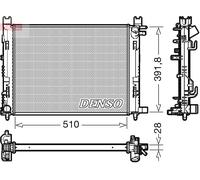 DENSO DRM23109 Radiatore, Raffreddamento motore per DACIA,RENAULT