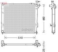 DENSO DRM41015 Radiatore, Raffreddamento motore per HYUNDAI