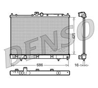 DENSO DRM45031 Radiatore, Raffreddamento motore per MITSUBISHI