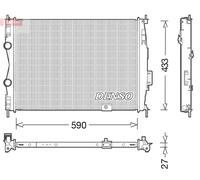 Radiatore DRM46051 DENSO per NISSAN QASHQAI / QASHQAI +2 I