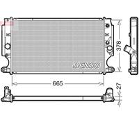 Radiatore DRM50088 DENSO per TOYOTA AVENSIS Tre volumi AVENSIS Familiare