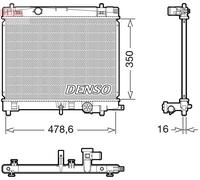 DENSO DRM50137 Radiatore motore