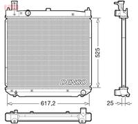 DENSO DRM50141 Radiatore, Raffreddamento motore per TOYOTA