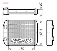 DENSO DRR23021 Scambiatore calore per riscaldamento abitacolo
