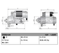 DENSO DSN2129 Motorino avviamento