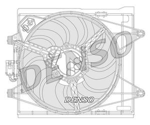 DENSO Elettroventola Raffreddamento Motore per FIAT Panda 312 dal 2012