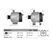DENSO Generatore Alternatore 100A 14V Per Toyota Land Cruiser TRJ15_ KDJ15_