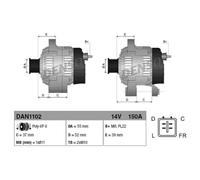 DENSO Generatore Alternatore 150A 14V per Kia Sportage Sl Sorento II XM