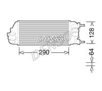 DENSO Intercooler Adatto Per Fiat Panda 312 312_ DIT09115