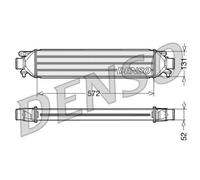 DENSO Intercooler Per Alfa Romeo Mito 955 Giulietta 940 199 DIT09107