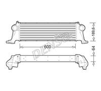 DENSO Intercooler per Iveco Quotidiano VI Scatola V Pritsche/Telaio DIT12004