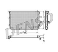 DENSO Radiatore Acqua Alluminio per VW Passat Variant 3C5 2.0 Tdi 16V Audi