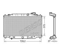 DENSO Radiatore Acqua Motore Adatto A per Mazda 6 Familiare GJ Gl 2.2 D