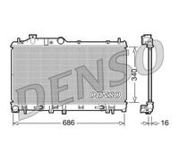 DENSO Radiatore Acqua Motore Alluminio Per Subaru Impreza Berline GR 2.0 R AWD