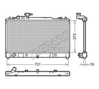 DENSO Radiatore Acqua Motore Per Mazda 6 Station Wagon GH 2.0 MZR