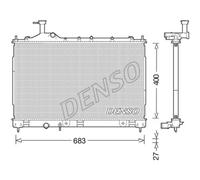 DENSO Radiatore Acqua Motore Per Mitsubishi Outlander III GG_W GF_W 2.2