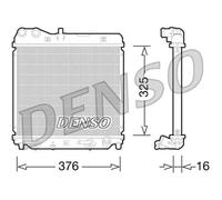 DENSO Radiatore Acqua Per Honda Jazz II GD GE3 GE2 1.3 iDSi