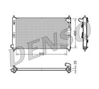 DENSO Radiatore Dell'Acqua Radiatore Per Mitsubishi Outlander II CW_W 2.0 DI-D