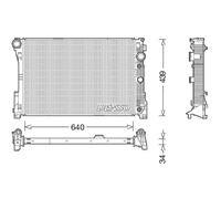DENSO Radiatore Motore Per Mercedes-Benz Classe C T-Modello S204