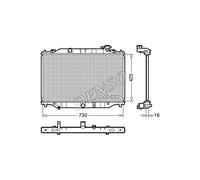 Denso Radiatore DRM44039 – Raffreddamento motore per Mazda CX-5