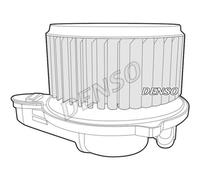 DENSO Riscaldatore Ventilatore Interno Per Audi A6 Avant 4B C5 4B5 4B2
