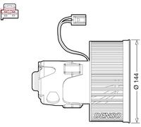 DENSO Riscaldatore Ventilatore Interno Per BMW 5 Serie Touring F11 F10 F18