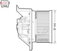DENSO Riscaldatore Ventilatore Interno Per MINI Mini R56 Countryman R60 R57