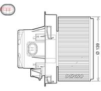 DENSO Riscaldatore Ventilatore Interno Per Peugeot 207 CC WD_ WA_ WC_ WK_